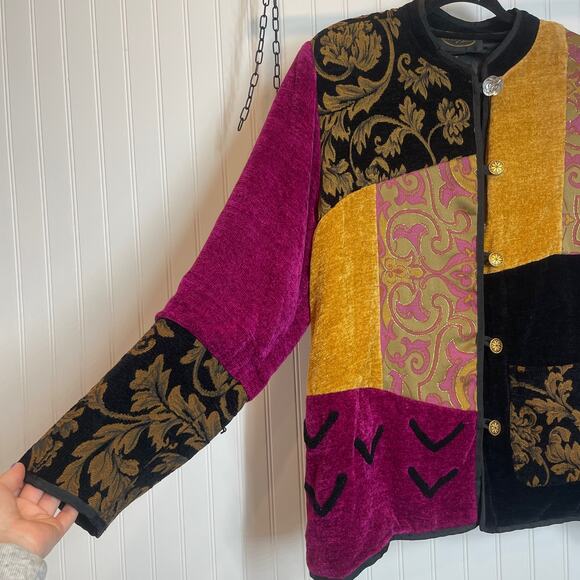 Alex Ku Women’s Embroidered Patchwork Vintage Cardigan Jacket Size 1X - Picture 2 of 7